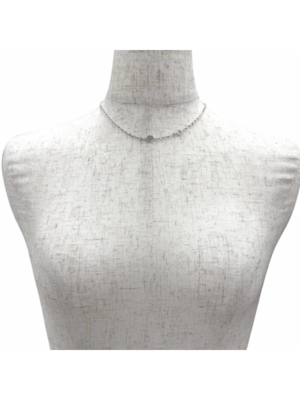 Hermes 925 Chaine D'ancre Mini Sellier Chain Necklace Choker Silver